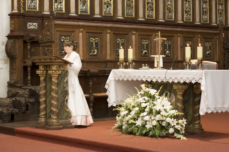 ceremonia ślubna, ślub w Bazylice Wniebowzięcia Najświętszej Maryi Panny w Koronowie057